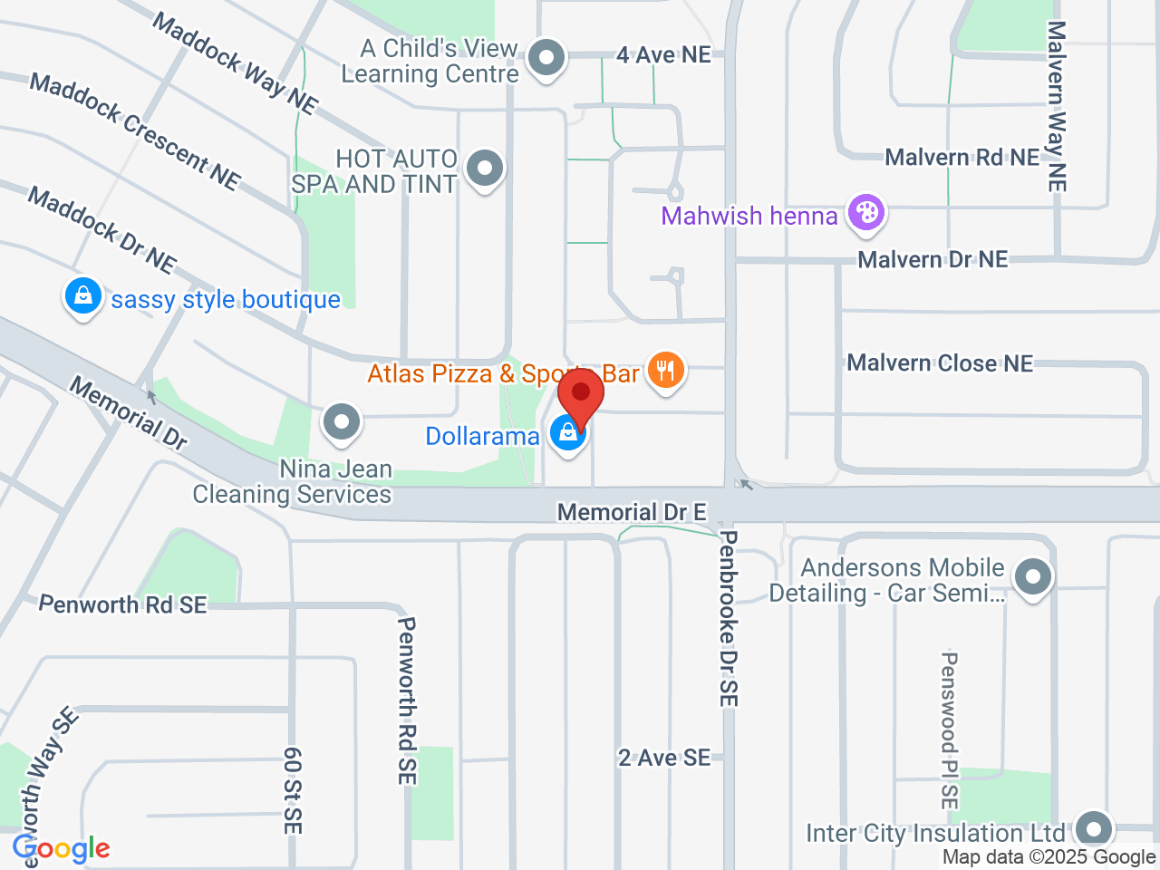 Street map for Magic Buds, 6060 Memorial Dr E #50, Calgary AB