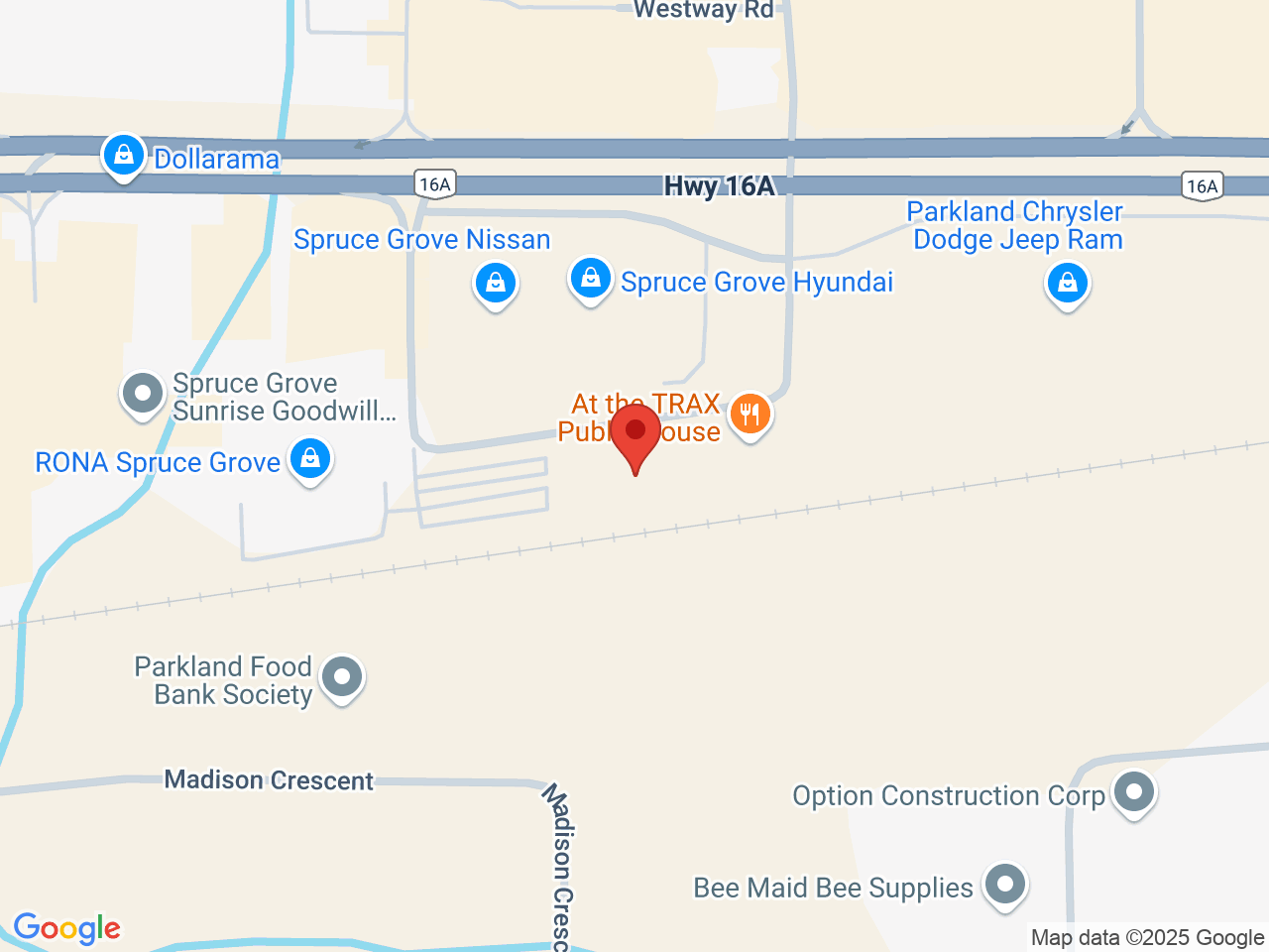 Street map for My Buddies, 16-308 Westgrove Dr, Spruce Grove AB