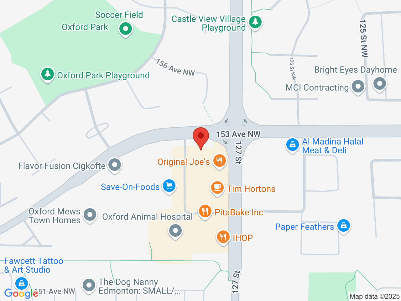 Street map for Value Buds Oxford, 15274 127 Street NW, Edmonton AB