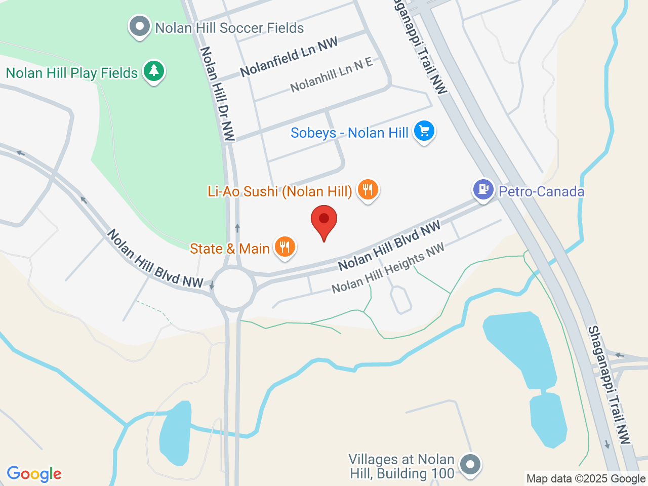 Street map for Lux Leaf Cannabis, 232-8 Nolan Hill Blvd NW Unit 232, Calgary AB