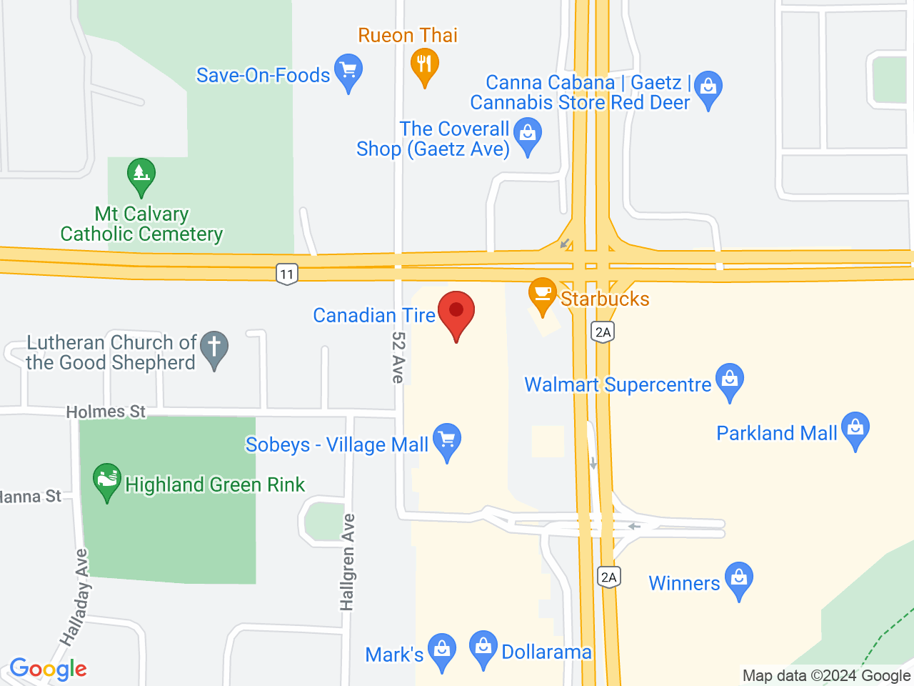 Street map for Value Buds, 500-6380 50 Ave, Red Deer AB