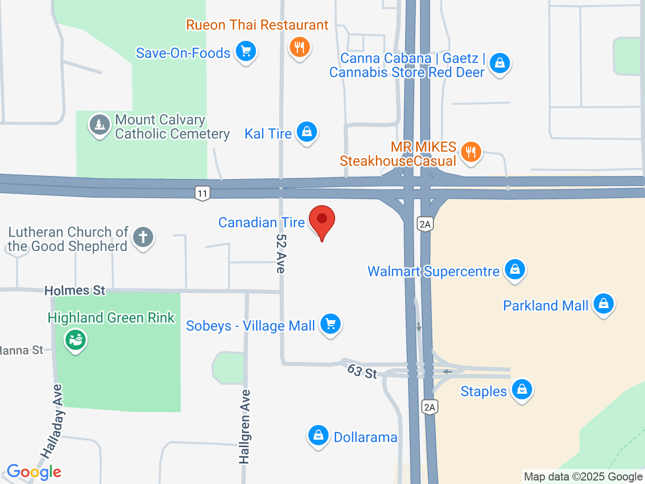 Street map for Value Buds, 500-6380 50 Ave, Red Deer AB