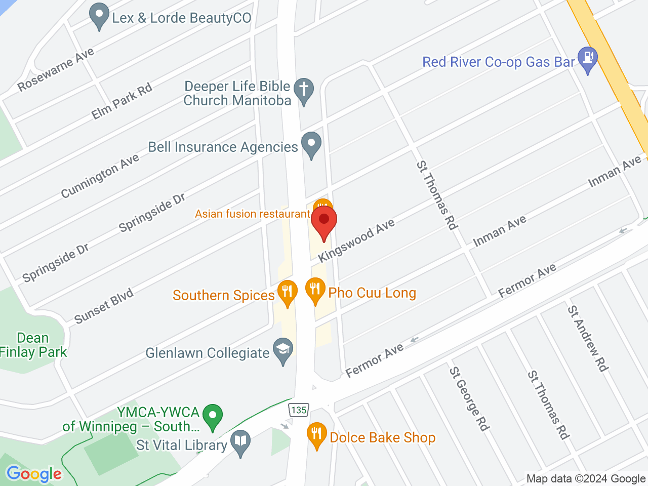 Street map for Atomic Flower, 8 - 741 St. Mary's Road, Winnipeg MB