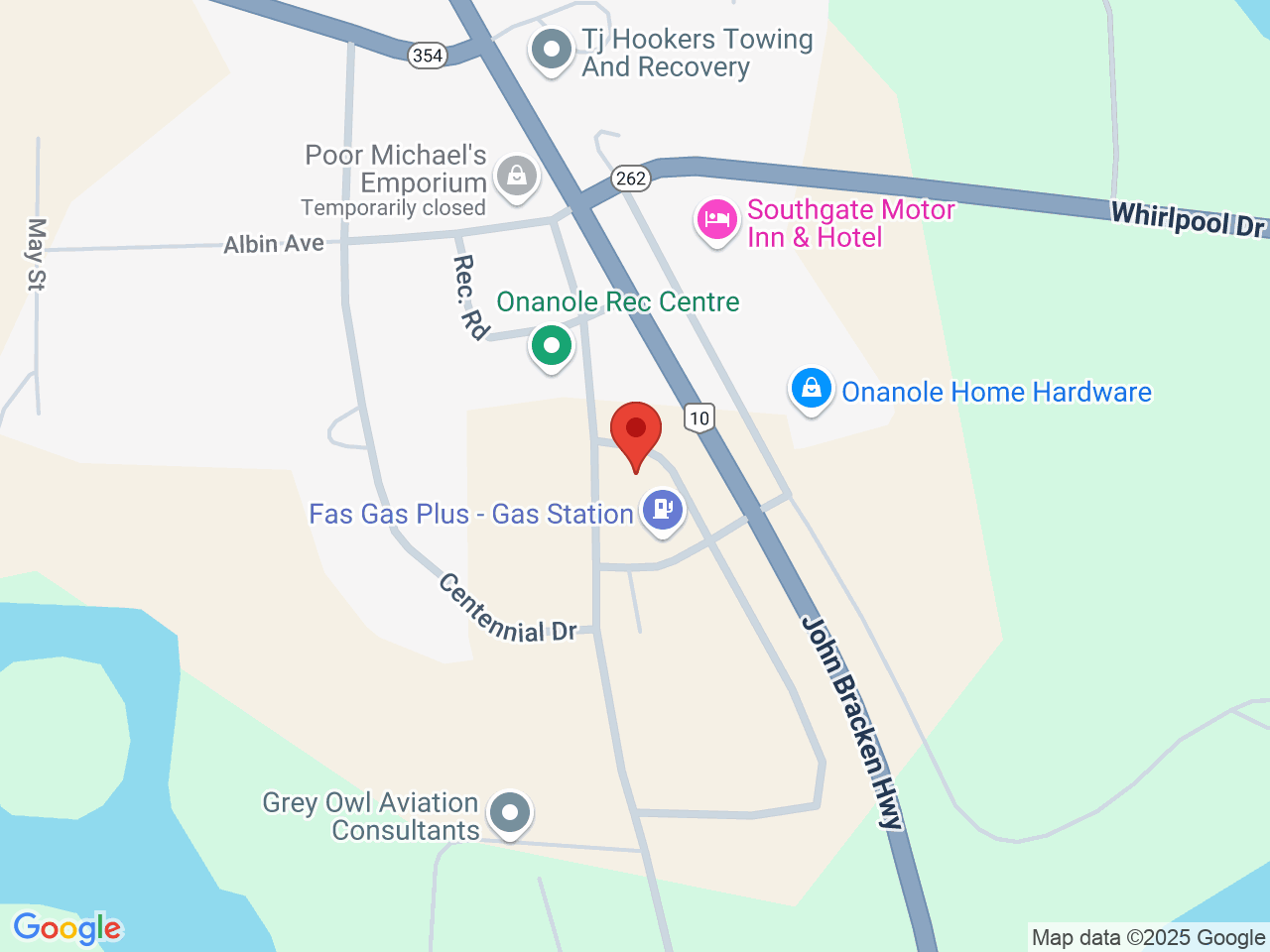 Street map for Prairie Trichomes, 110 Wapiti Dr, Onanole MB