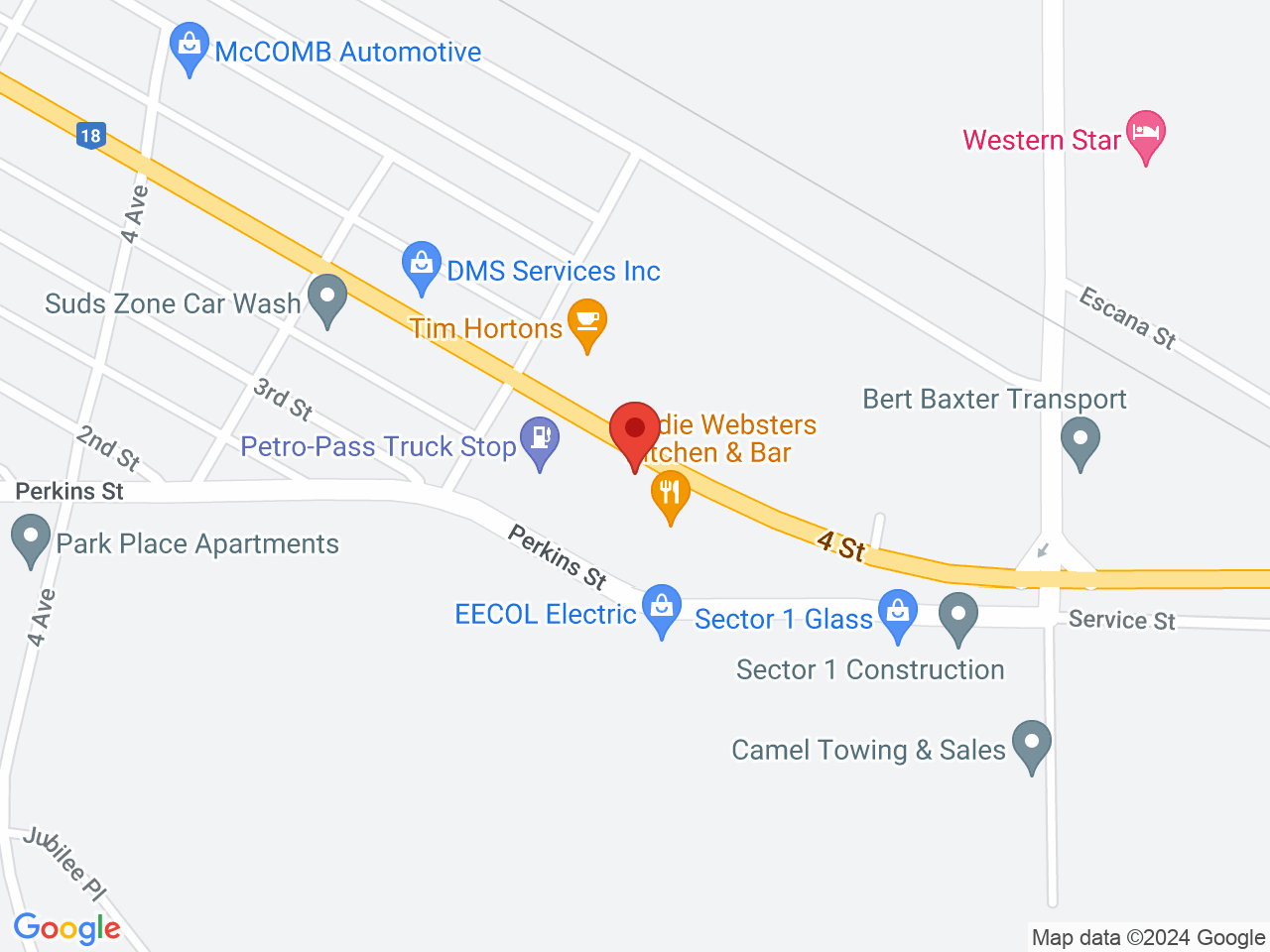 Street map for Moonlit Cannabis, 126 4 St, Estevan SK