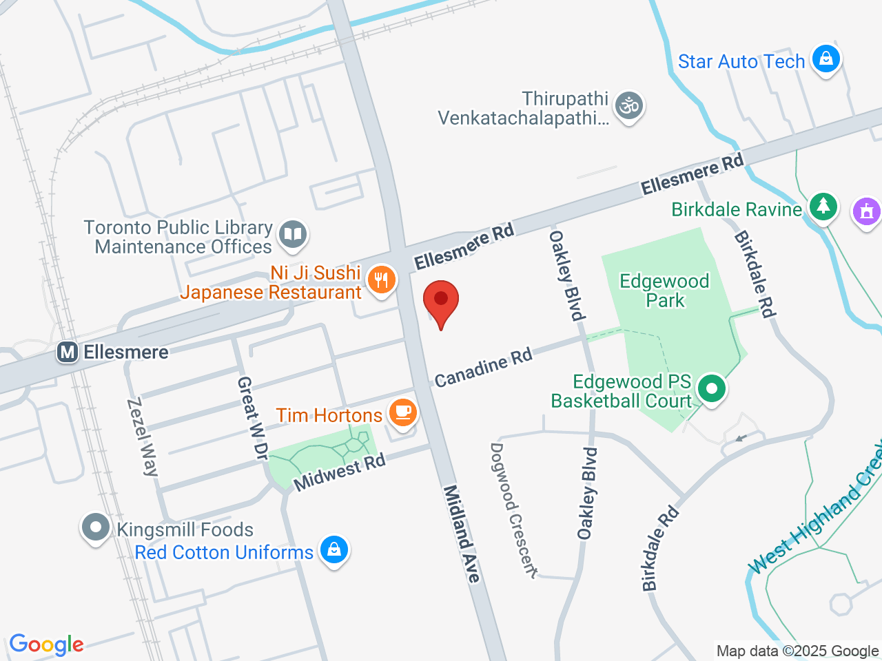 Street map for Chronzz Cannabis Shop, 1157 Ellesmere Rd, Scarborough ON