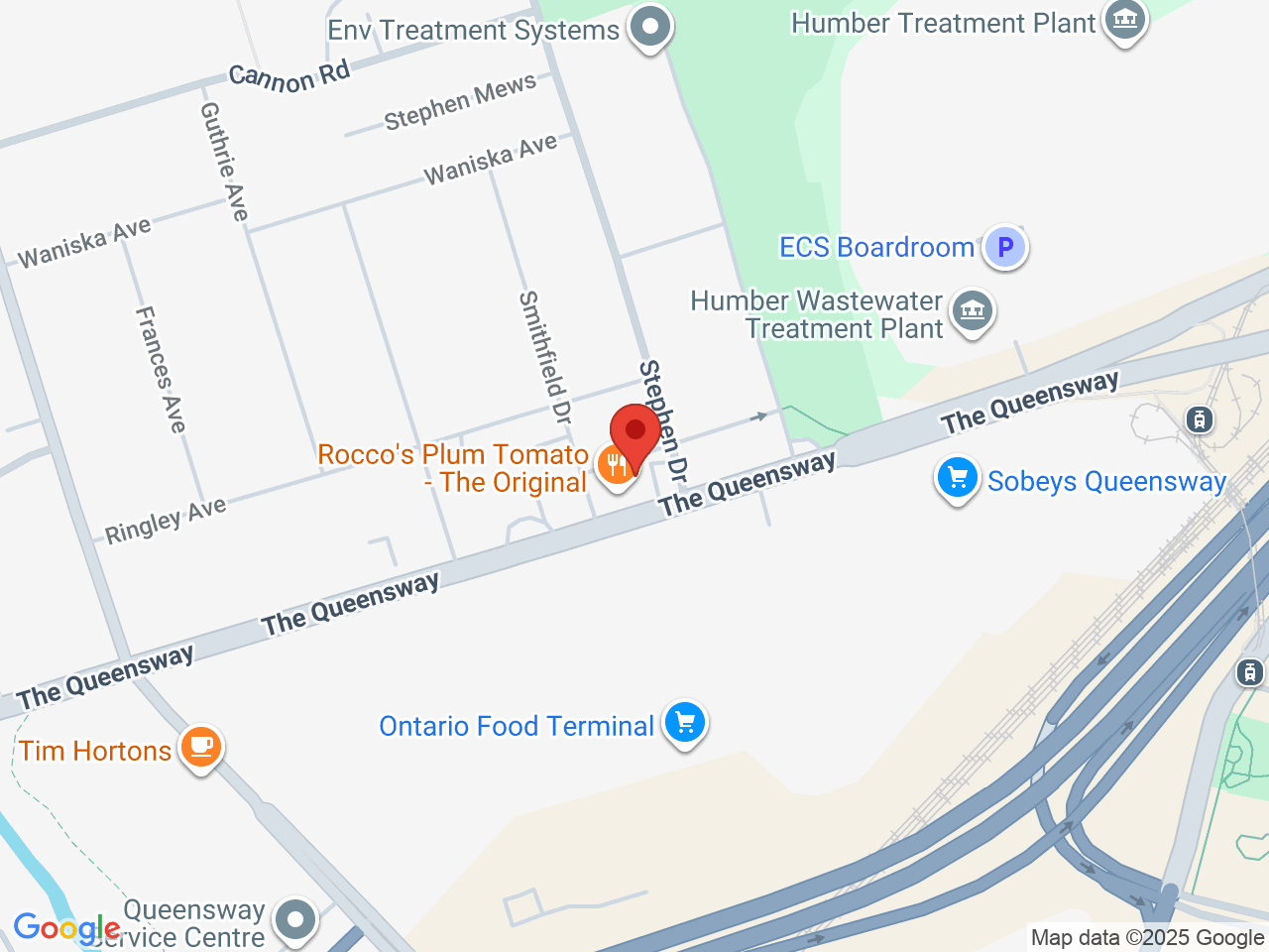 Street map for Cannabis 151, 156 The Queensway, Etobicoke ON