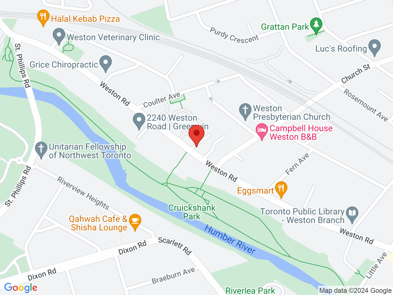 Street map for Budside, 2191 Weston Rd, Toronto ON