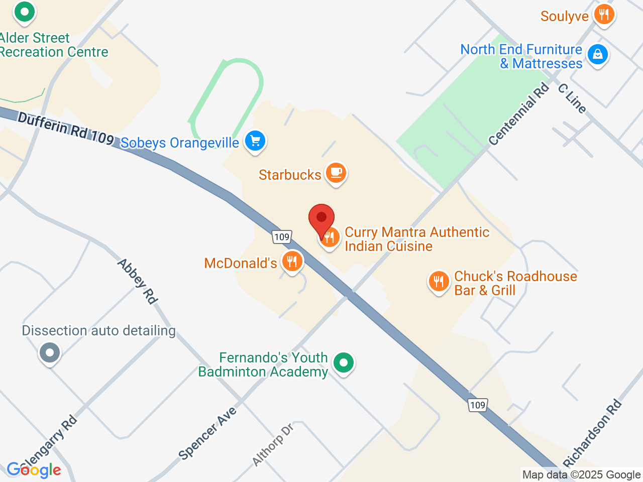 Street map for Paramount Cannabis, 520 Riddell Rd Unit G-C, Orangeville ON