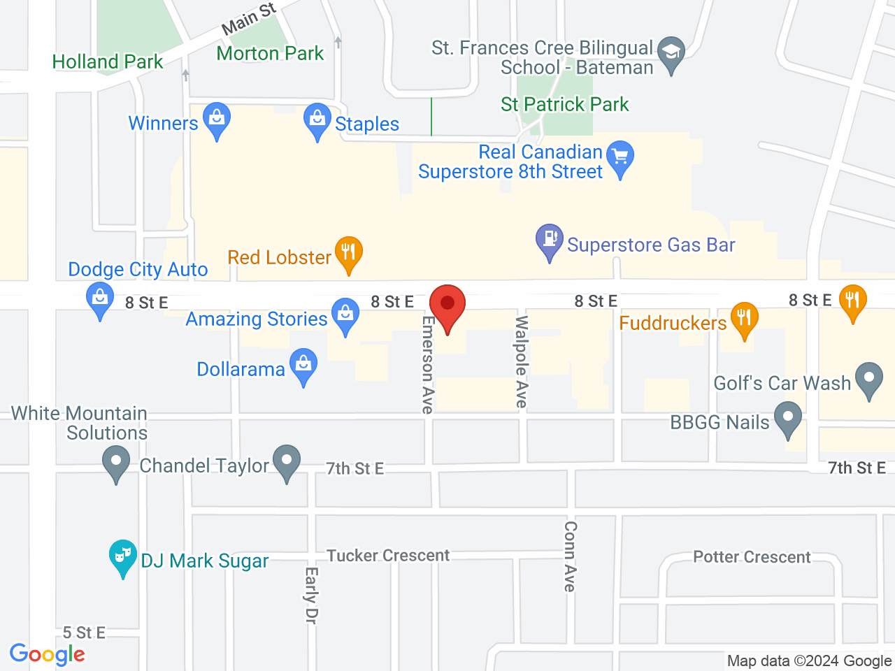 Street map for Inspired Cannabis Co., 3310 8 St E Unit 447, Saskatoon SK
