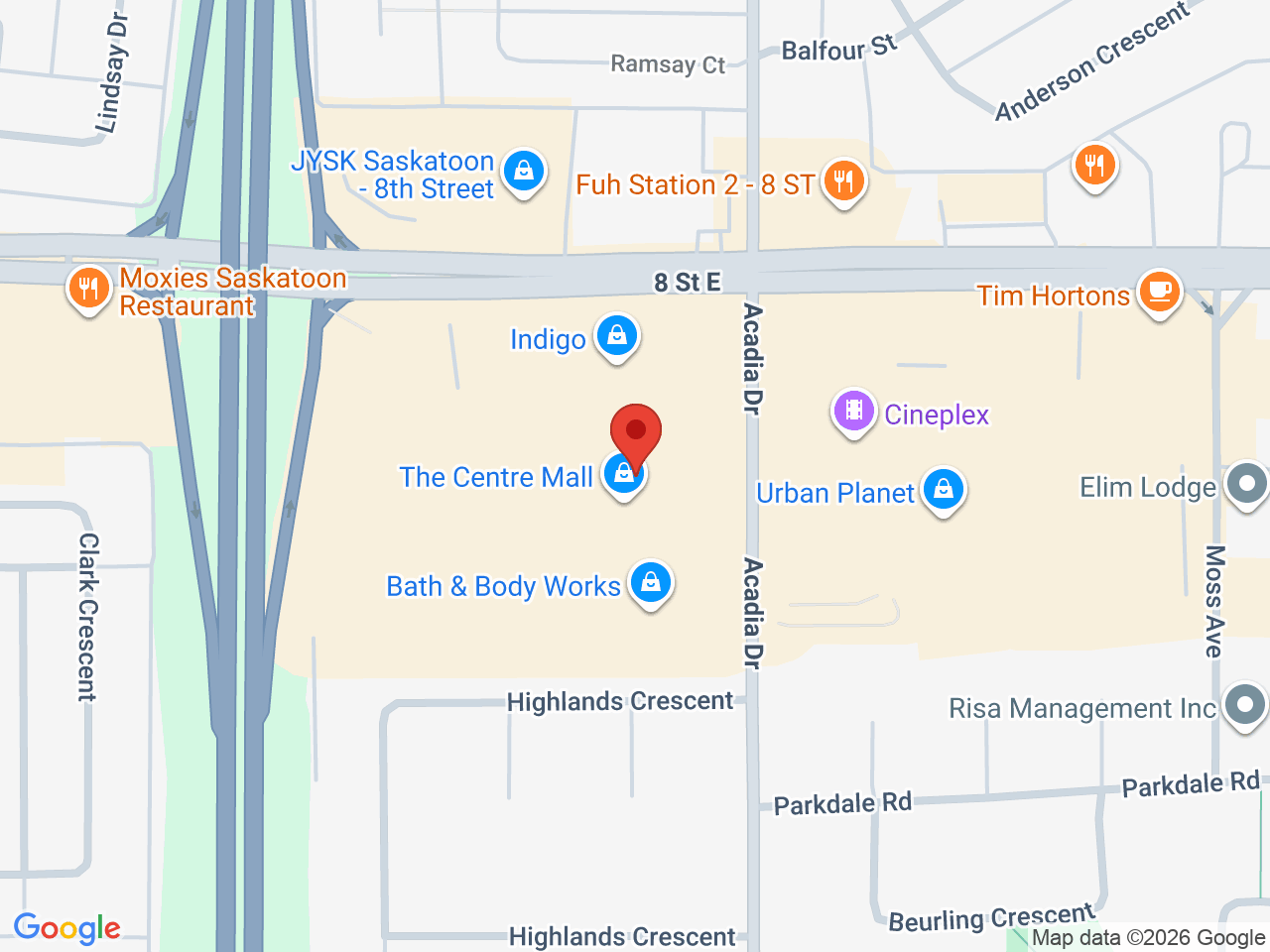 Street map for Inspired Cannabis Co., 3310 8 St E Unit 447, Saskatoon SK