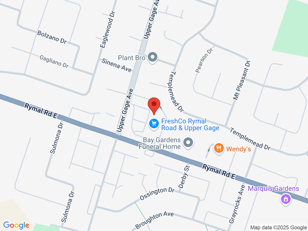 Street map for Canna Cabana, 905 Rymal Rd E #110, Hamilton ON