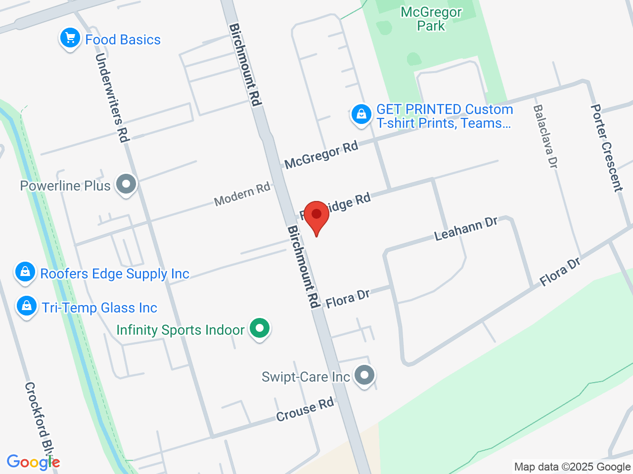 Street map for Canna Vibes, 1195 Birchmount Rd, Scarborough ON