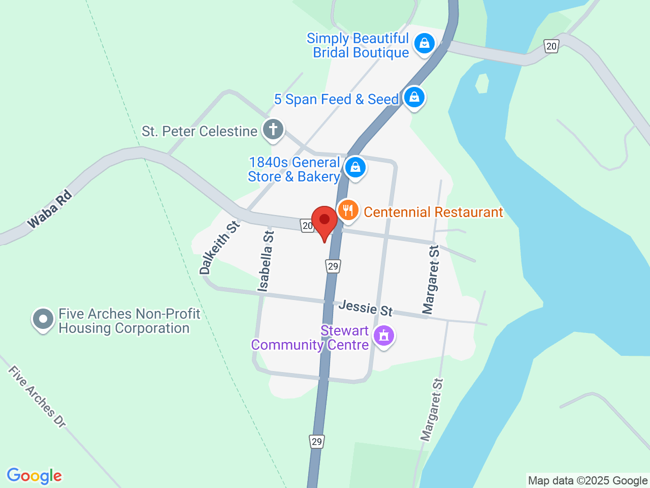 Street map for Bluebird Cannabis Co., 2545 County Road 29, Pakenham ON