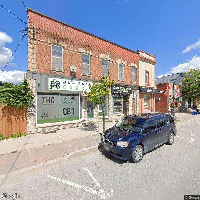 Street view for Bud Runners Cannabis, 17 Cameron St W, Cannington ON