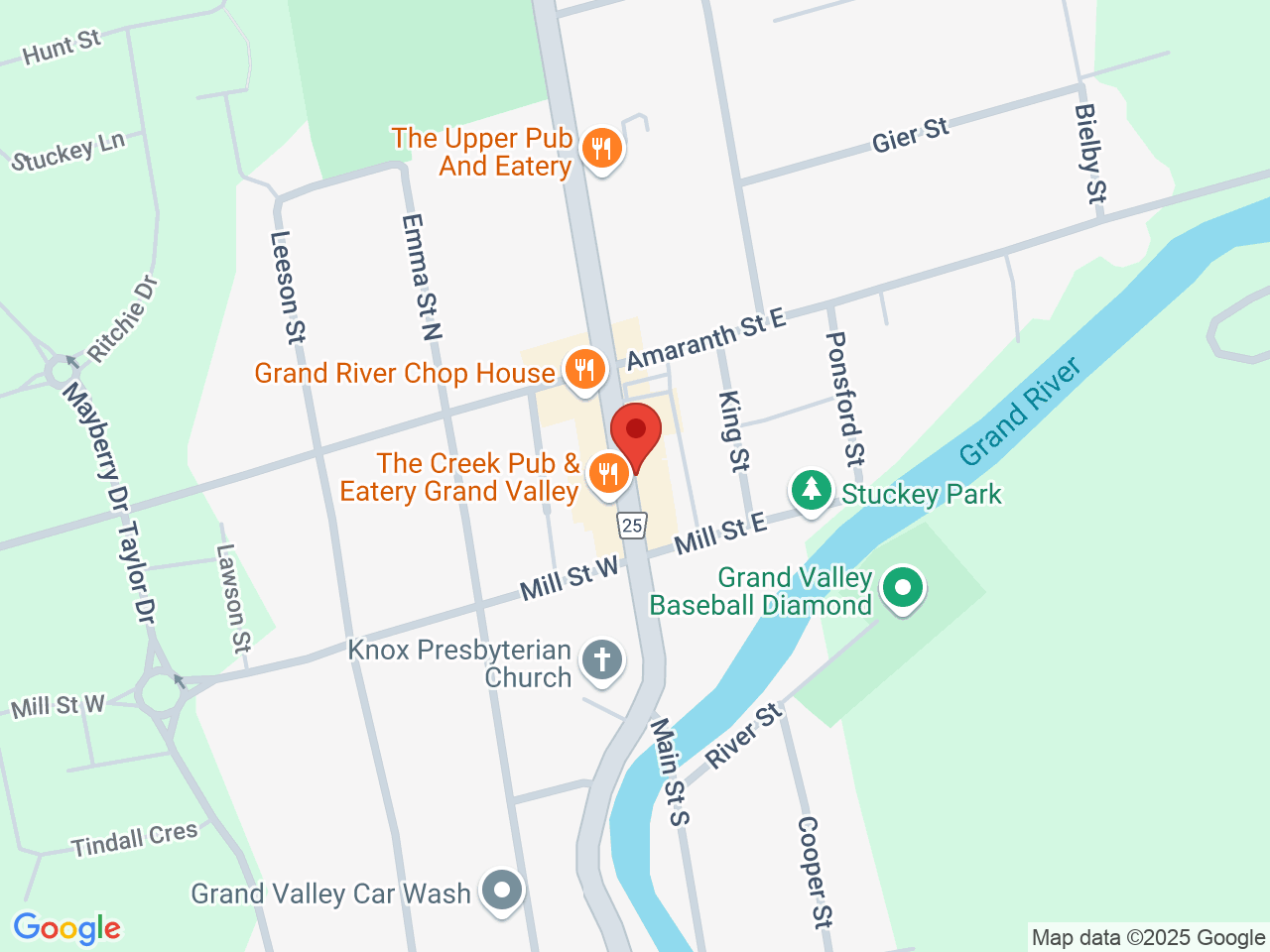 Street map for Cannabis Stop Inc, 25 Main St S, Grand Valley ON