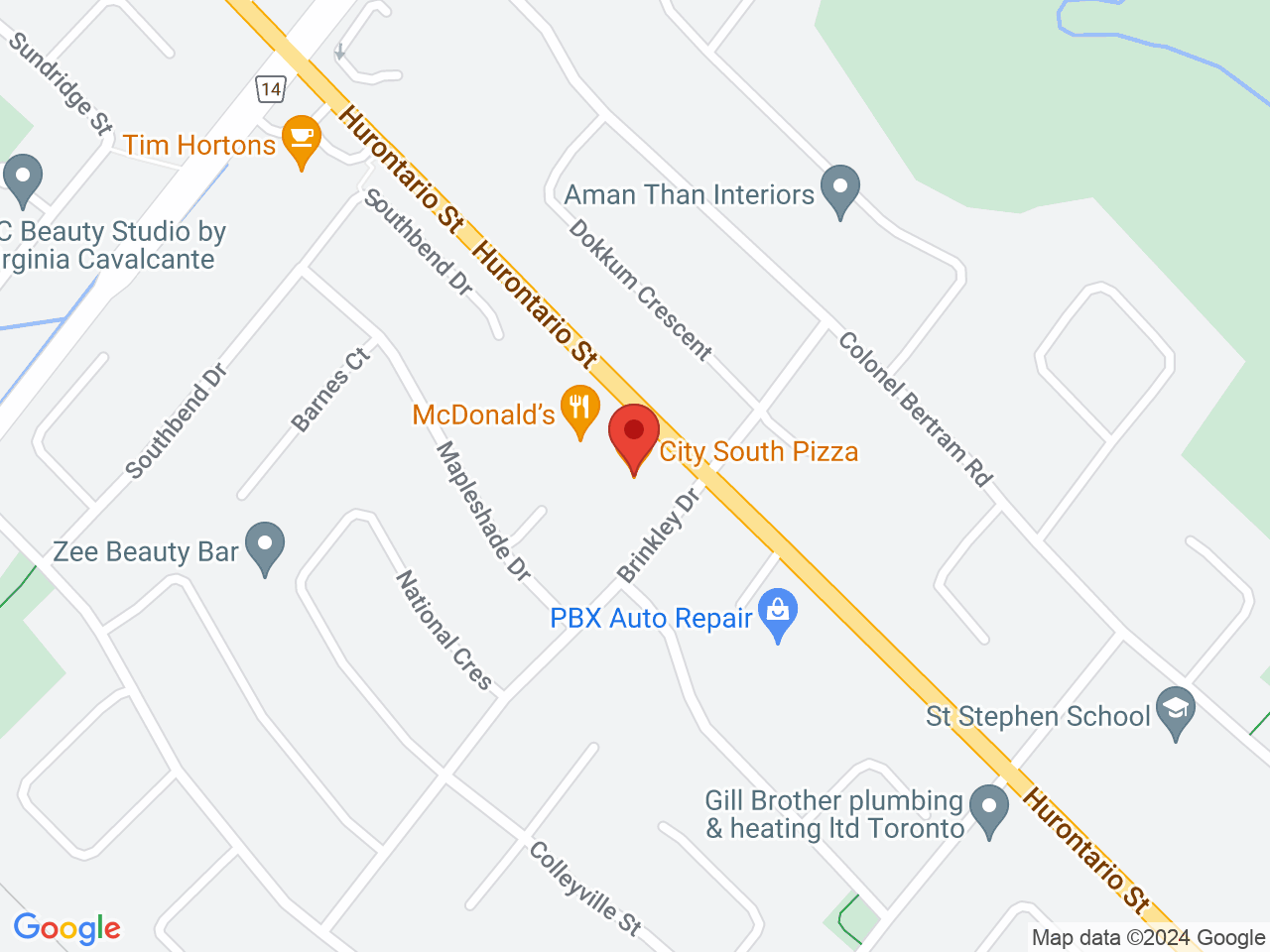 Street map for Cannabis Xpress, 11670 Hurontario St Unit 6, Brampton ON