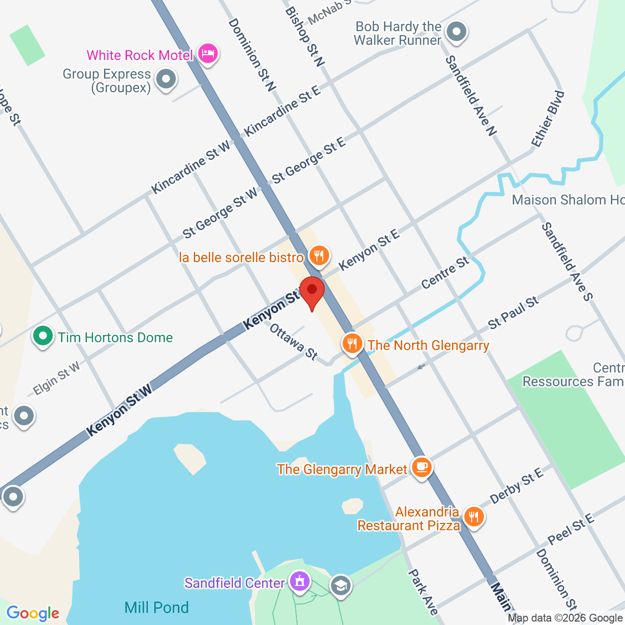 Street map for Moon Bud, 24 Main St N, Alexandria ON