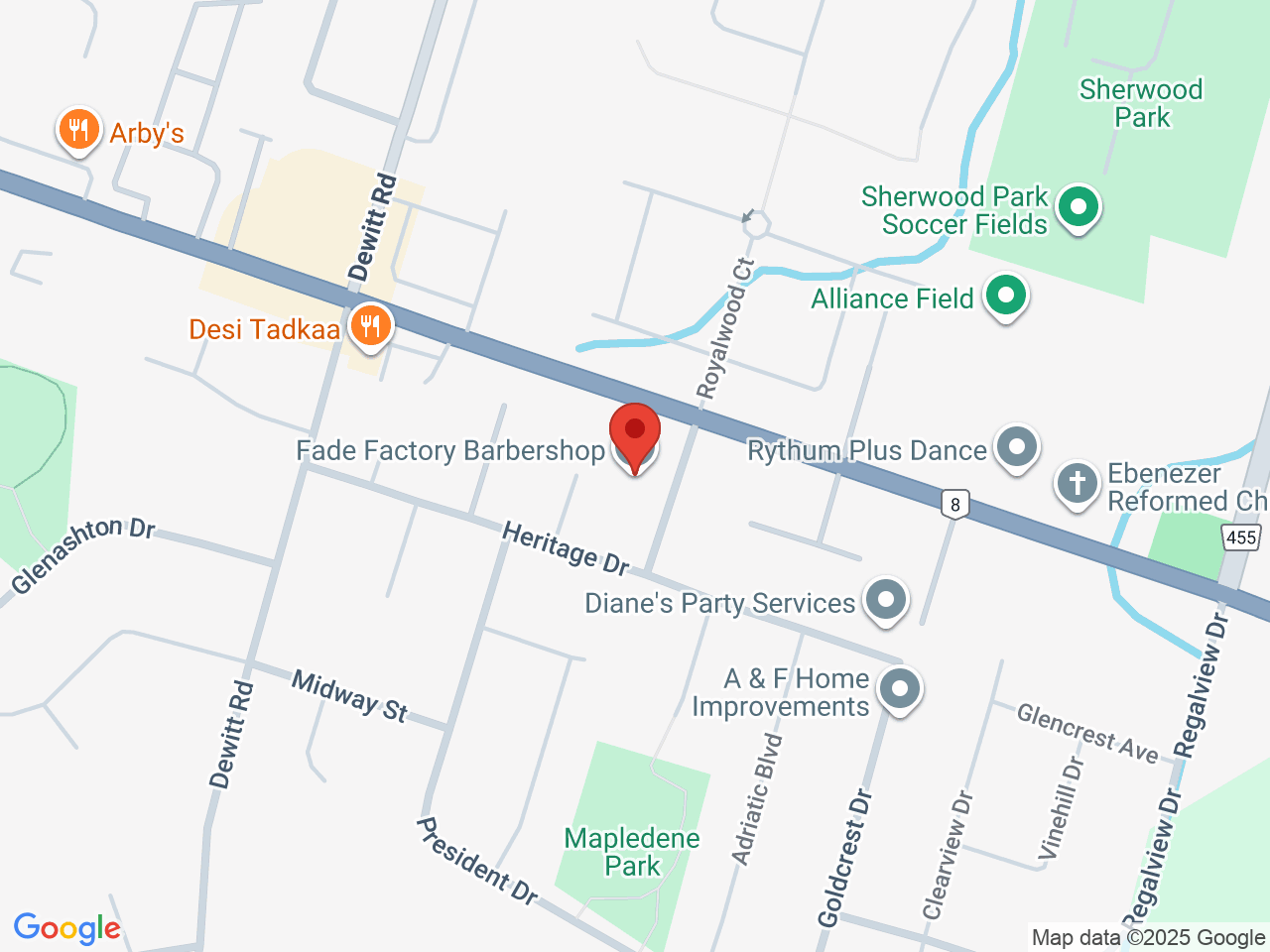 Street map for Elevated Minds, 570 Highway 8, Stoney Creek ON