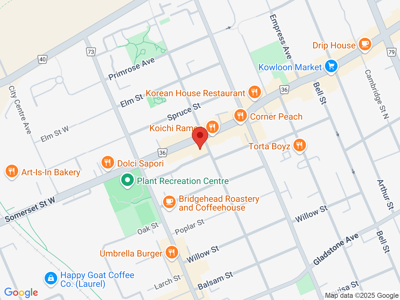 Street map for Cheech & Chung Cannabis, 838 Somerset St W Suite 60, Ottawa ON