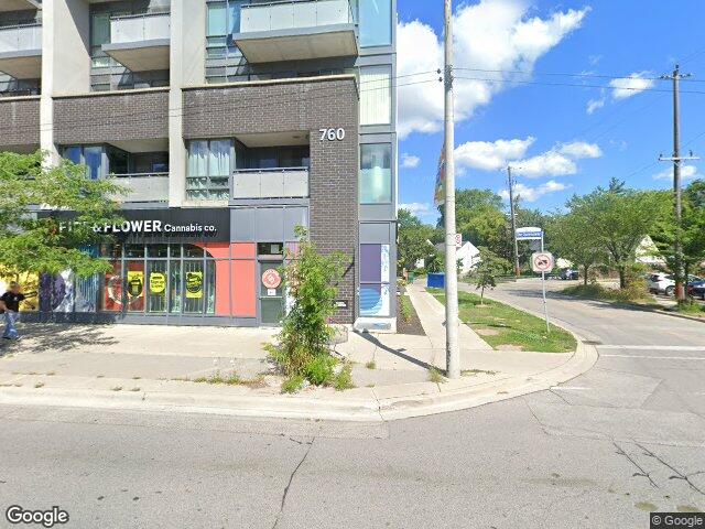 Street view for Fire & Flower Cannabis Co., 764 The Queensway, Etobicoke ON