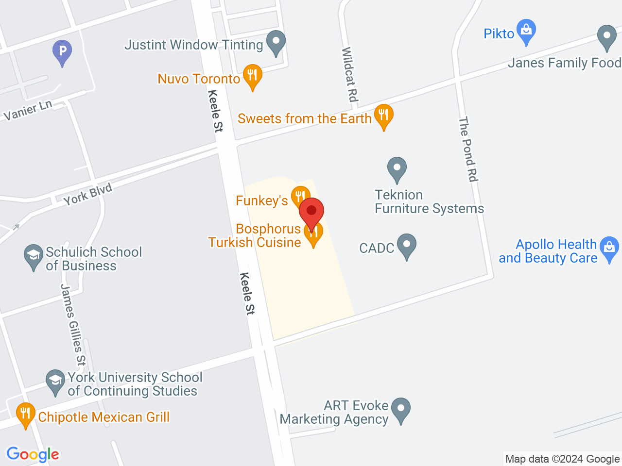 Street map for Fire & Flower Cannabis Co., 4205 Keele St, North York ON