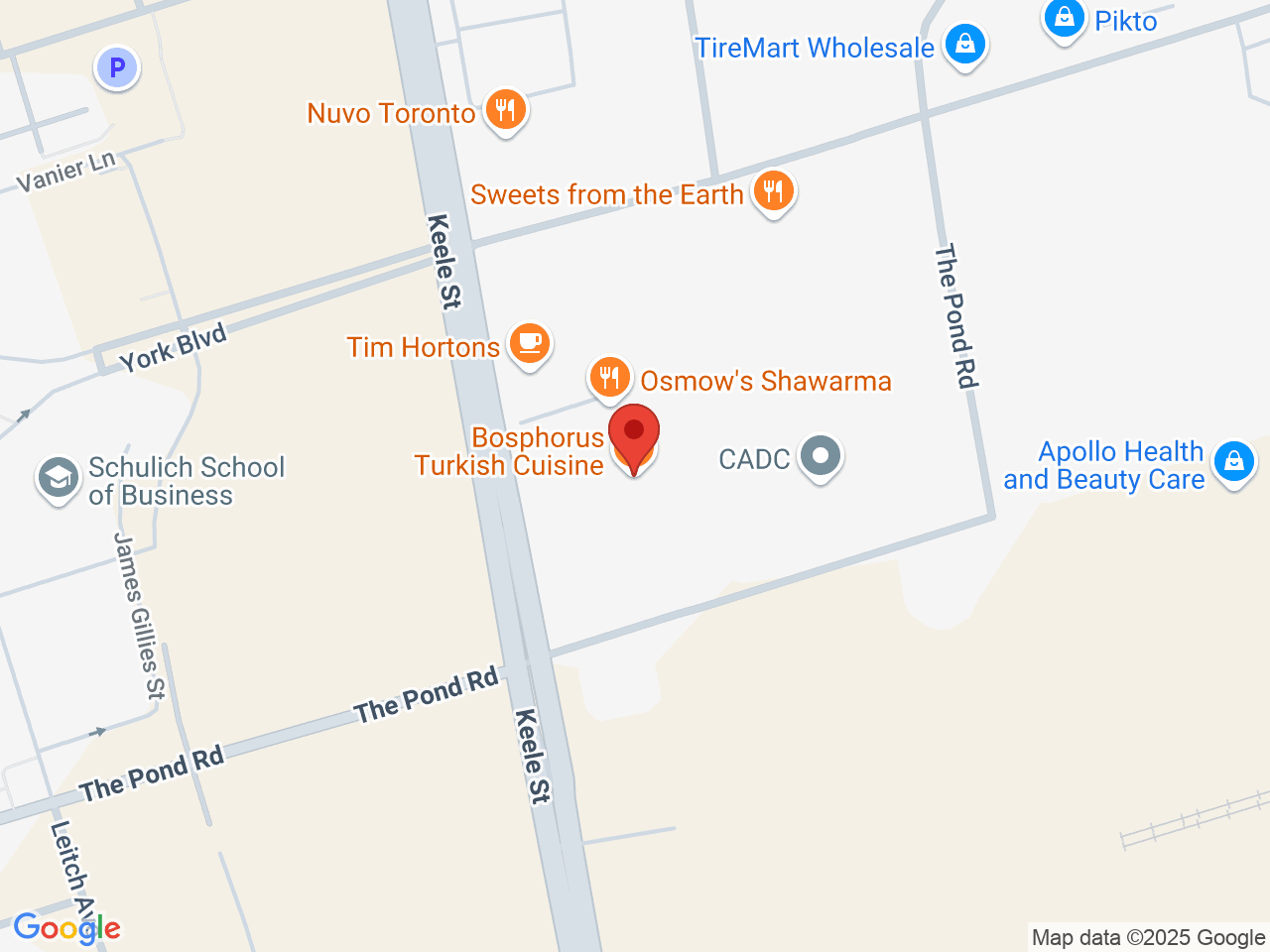 Street map for Fire & Flower Cannabis Co., 4205 Keele St, North York ON