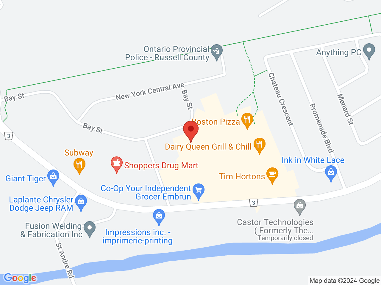 Street map for C-Shop, 753 Notre-Dame St, Embrun ON