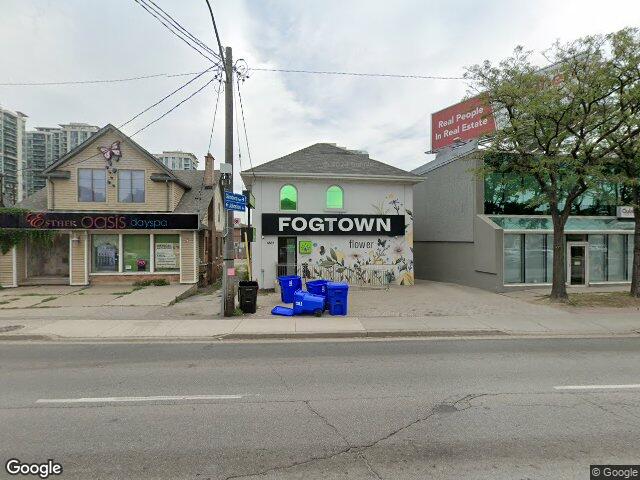 Street view for Fogtown Flower Shop, 4687 Yonge St, North York ON