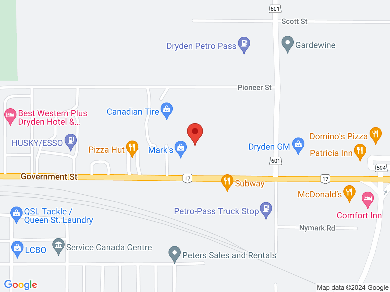 Street map for Cost Cannabis, 439 Government St Unit 5, Dryden ON