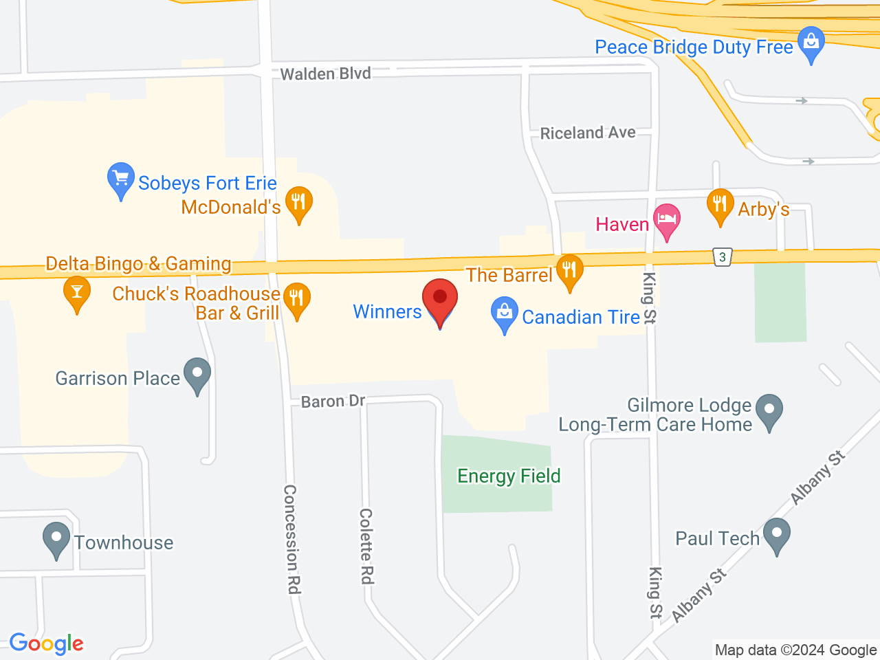 Street map for Garden City Cannabis Co, 310 Garrison Rd, Fort Erie ON