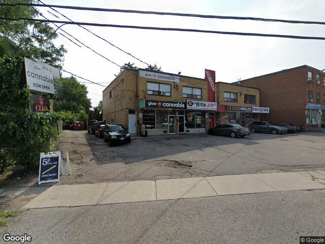 Street view for Glow Cannabis, 2851 Weston Rd, North York ON