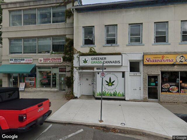 Street view for Greener Grass Cannabis, 75 King St, St Catharines ON