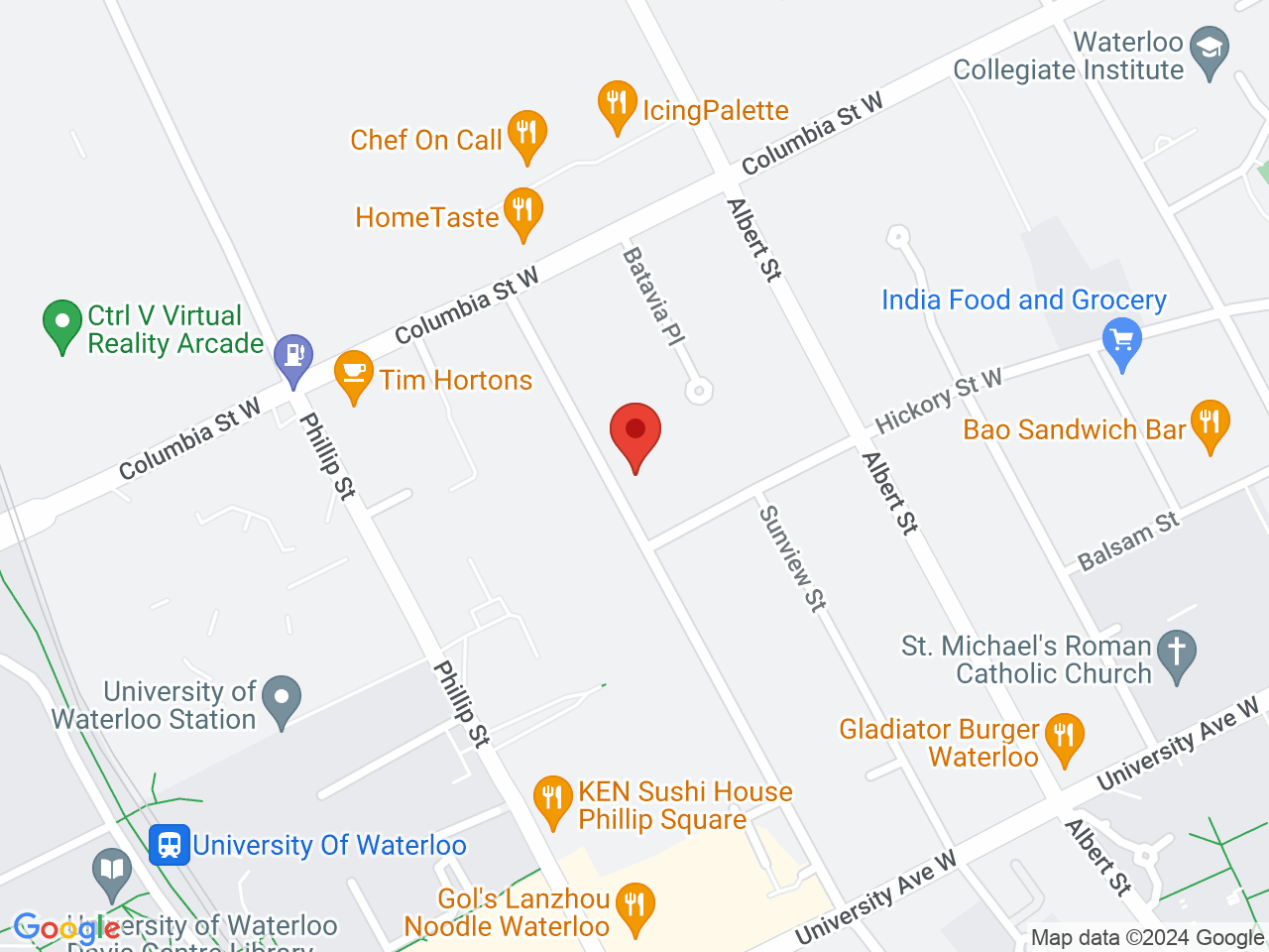 Street map for Happy Leaf Cannabis, 308 Lester St, Waterloo ON