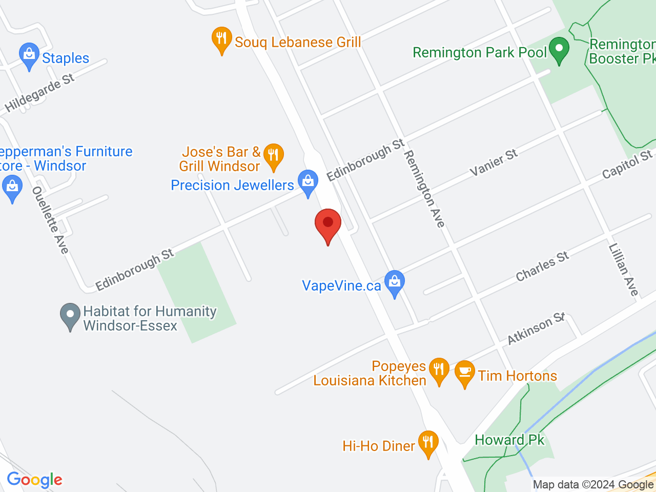Street map for Discounted Cannabis, 2783 Howard Ave, Windsor ON