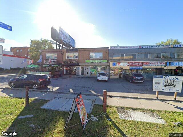 Street view for Hidden Leaf Cannabis, 701 Lawrence Ave W, North York ON
