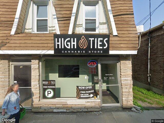 Street view for High Ties Cannabis Store, 25 Main St S, Alexandria ON