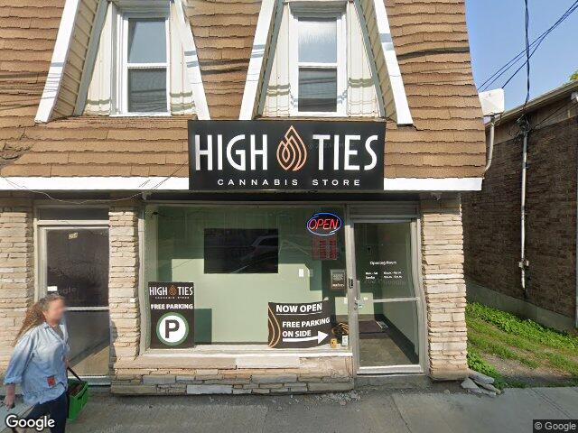 Street view for High Ties Cannabis Store, 25 Main St S, Alexandria ON