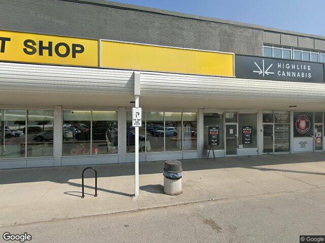 Street view for Highlife Cannabis, 119 George St N, Peterborough ON