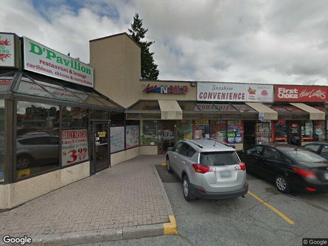 Street view for Green Line Cannabis, 3300 Lawrence Ave E Suite 4, Scarborough ON