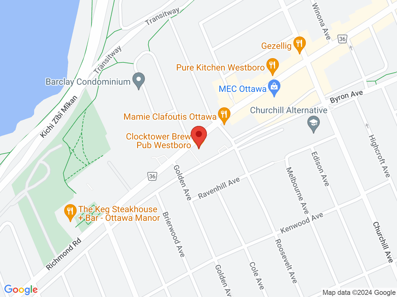 Street map for Kana Leaf, 418 Richmond Rd, Ottawa ON