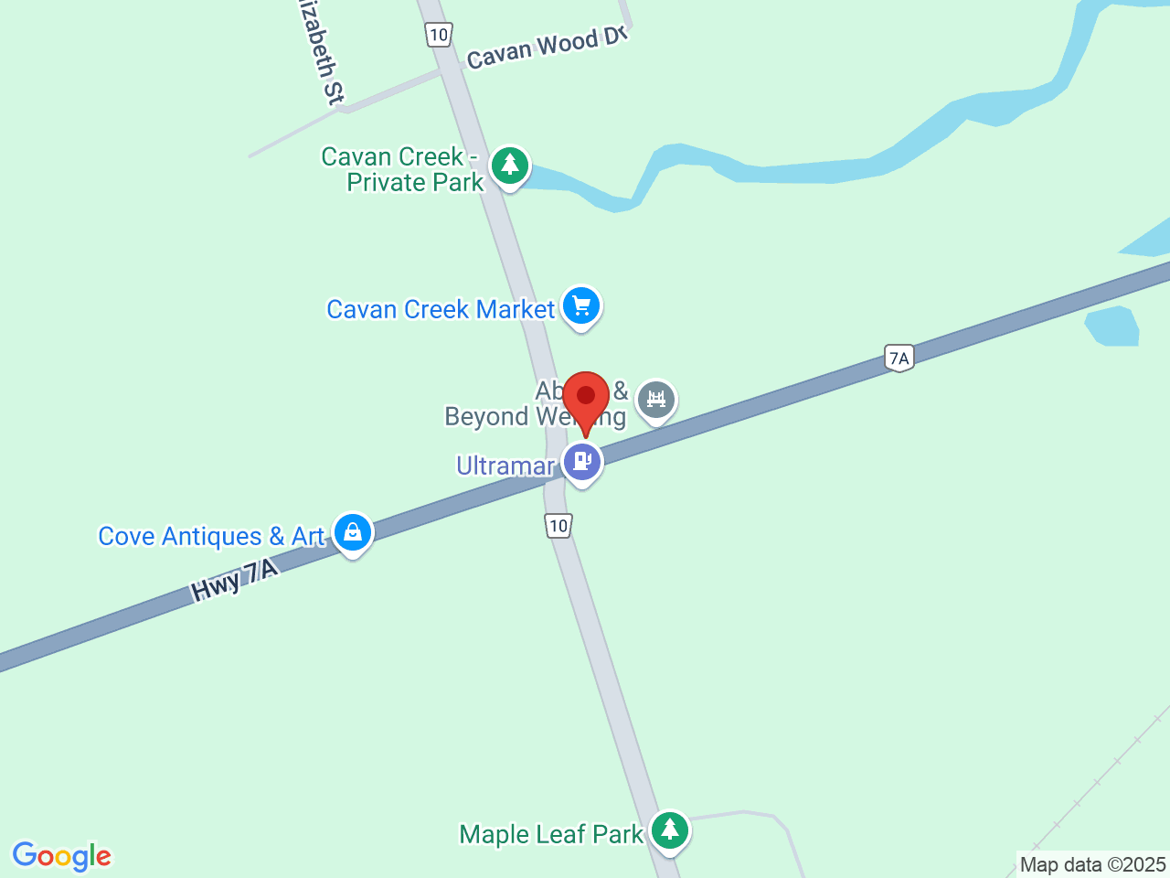 Street map for Lush Cannabis Co, 1521 Peterborough County Rd 10, Cavan ON