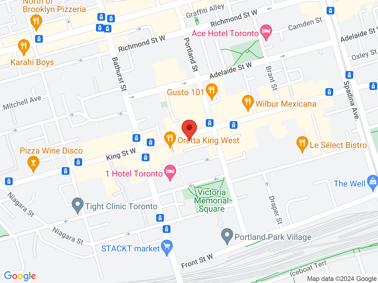 Street map for Mind Flower Cannabis, 615 King St W, Toronto ON