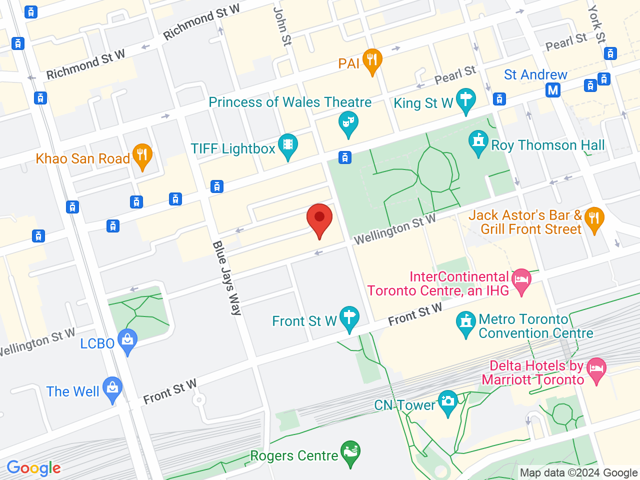 Street map for Ma Cannabis, 234 Wellington St W, Toronto ON