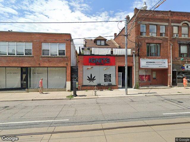 Street view for Ignite Cannabis, 1044 Bathurst St, Toronto ON