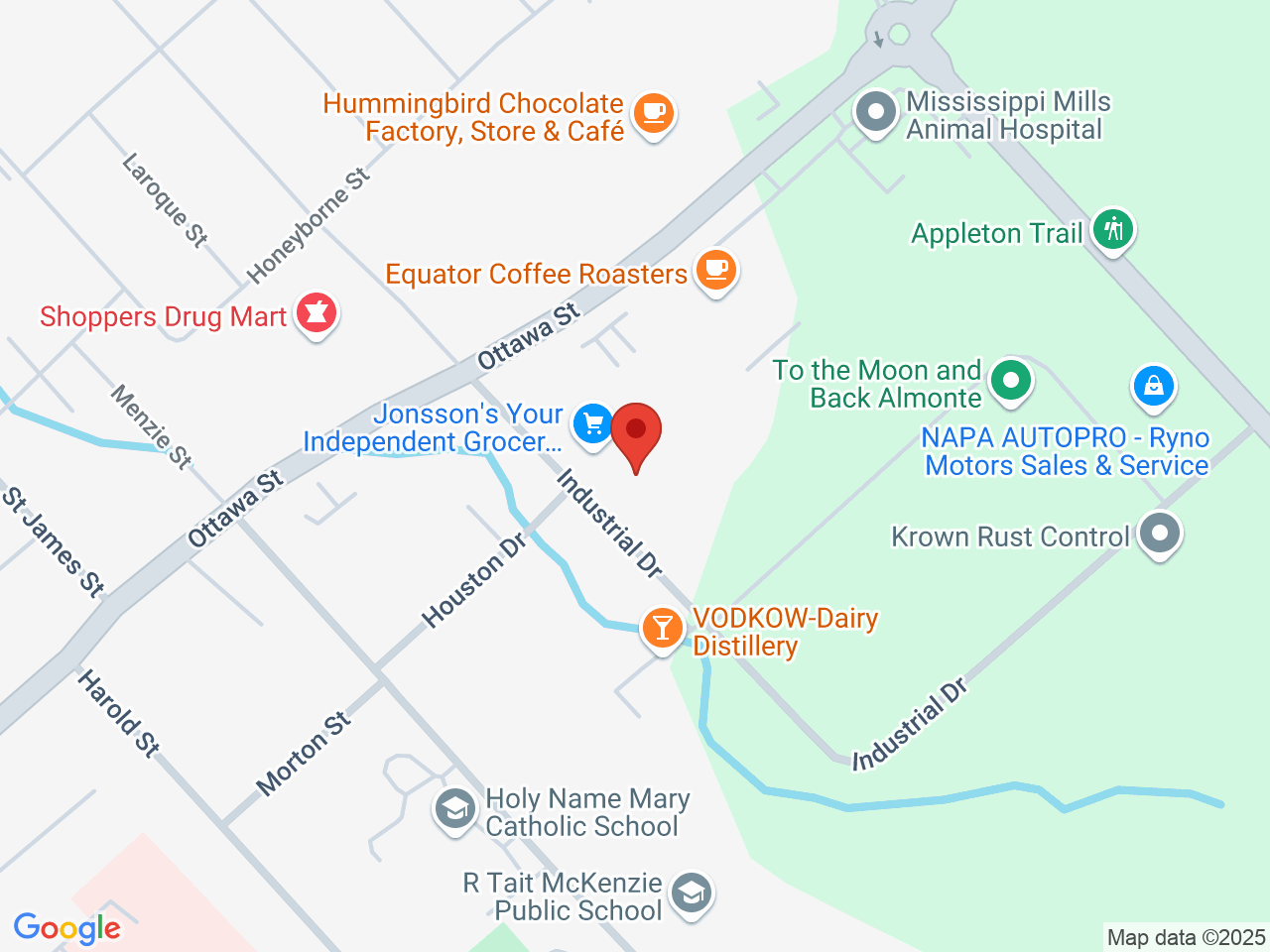 Street map for Pop's Cannabis Co., 401 Ottawa St Unit 6, Almonte ON