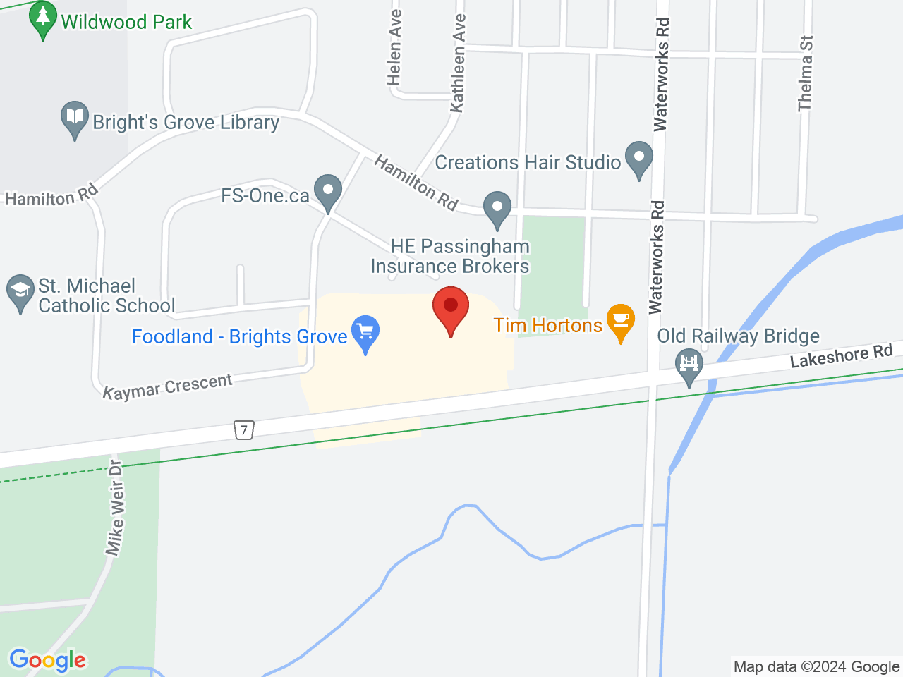 Street map for Pop's Cannabis Co., 2600 Lakeshore Rd, Bright's Grove ON