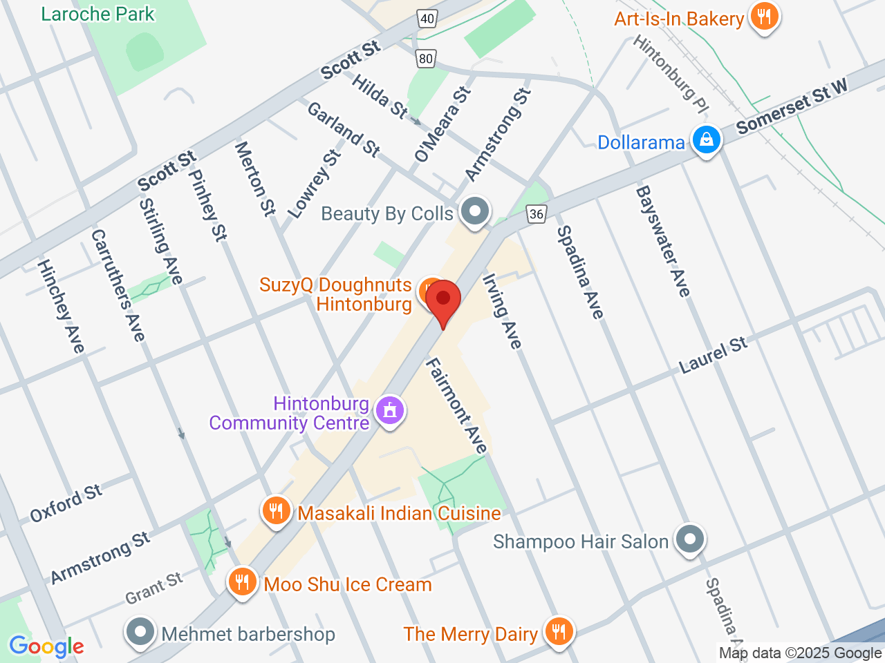 Street map for Secret Garden Cannabis, 1018 Wellington St W, Ottawa ON