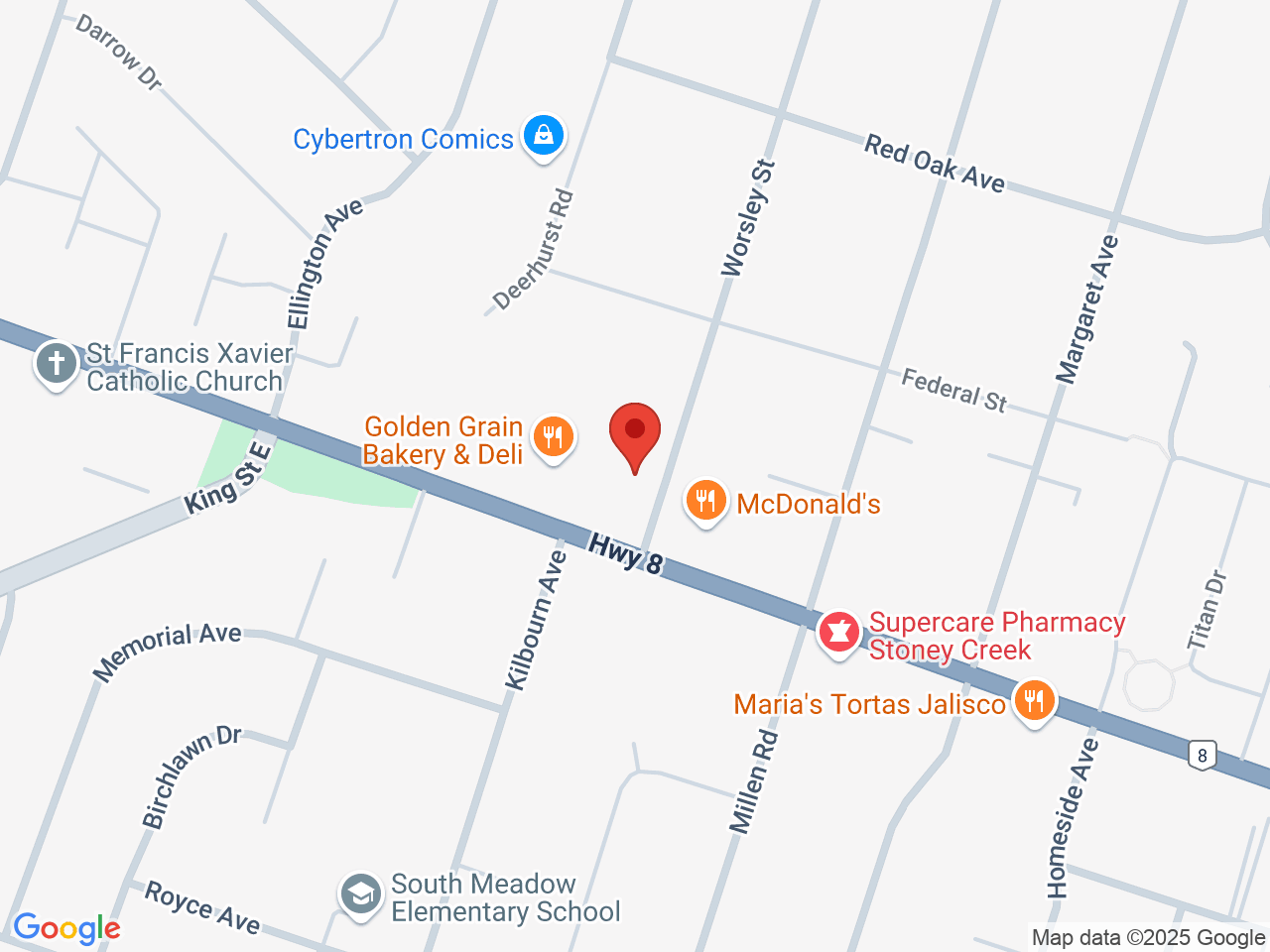 Street map for Sessions Cannabis, 369 Highway 8, Stoney Creek ON