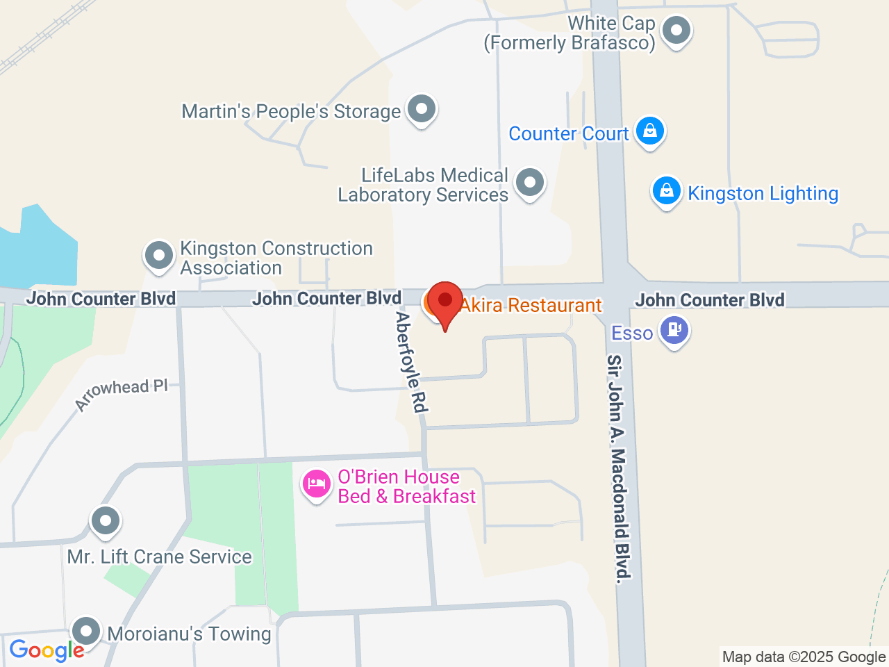 Street map for High Cannabis, 83 Aberfoyle Rd, Kingston ON